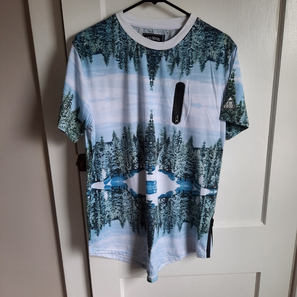 All Good Nature T Shirt w/ Zipper Accents
